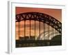 Newcastle and Gateshead, Tyne Bridge and the Sage, Tyne and Wear, England, UK-Alan Copson-Framed Photographic Print