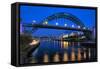 Newcastle Tyne Bridge-KevTate999-Framed Stretched Canvas