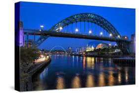 Newcastle Tyne Bridge-KevTate999-Stretched Canvas