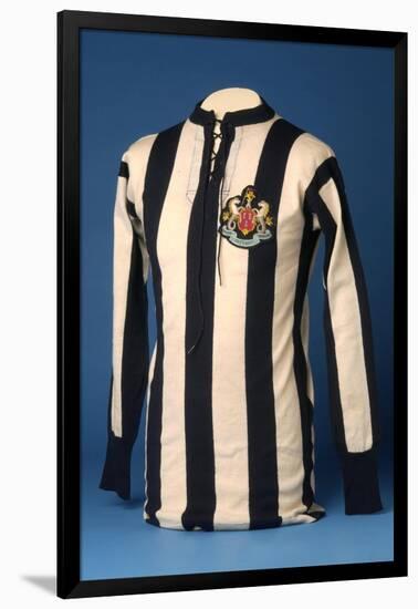 Newcastle United Jersey from the 1911 FA World Cup Final, 1911-English School-Framed Giclee Print