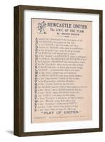 Newcastle United: the A.B.C. of the Team, 1919-20-null-Framed Giclee Print