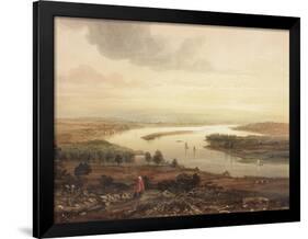 Newcastle Upon Tyne and the River Tyne from Gateshead-Thomas Miles Richardson-Framed Giclee Print