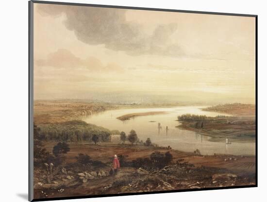 Newcastle Upon Tyne and the River Tyne from Gateshead-Thomas Miles Richardson-Mounted Giclee Print