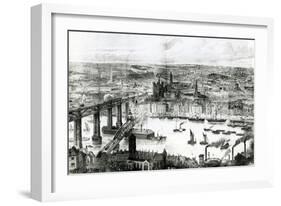 Newcastle Upon Tyne, Illustration from 'The Illustrated London News', July 16th, 1887-Thomas Sulman-Framed Giclee Print