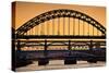Newcastle Upon Tyne Skyline, Gateshead with the Tyne Bridge over River Tyne, Tyne and Wear-Neale Clark-Stretched Canvas