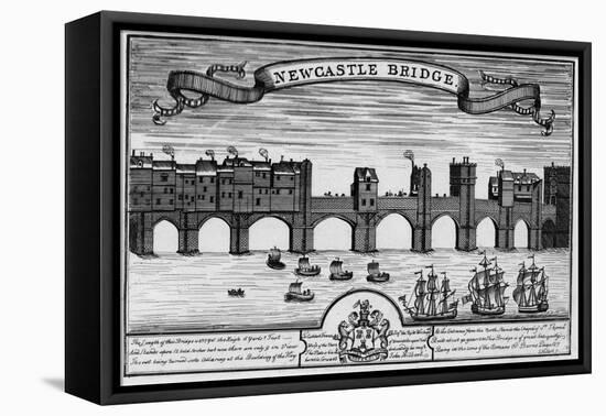 Newcastle Upon Tyne-J Hilbert-Framed Stretched Canvas