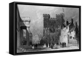 Newcastle Upon Tyne-Thomas Allom-Framed Stretched Canvas