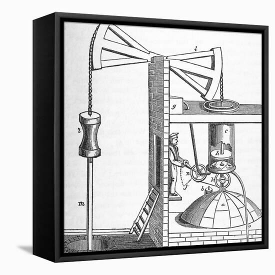 Newcomen's Engine-Science, Industry and Business Library-Framed Stretched Canvas