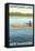 Newfound Lake, New Hampshire - Kayak Scene-Lantern Press-Framed Stretched Canvas