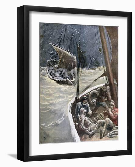 Newfoundland Fishermen, 1892-Henri Meyer-Framed Giclee Print