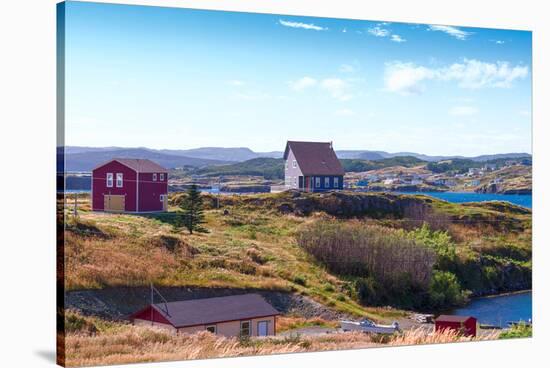 Newfoundland homes near Port Union, Newfoundland and Labrador, Canada-null-Stretched Canvas