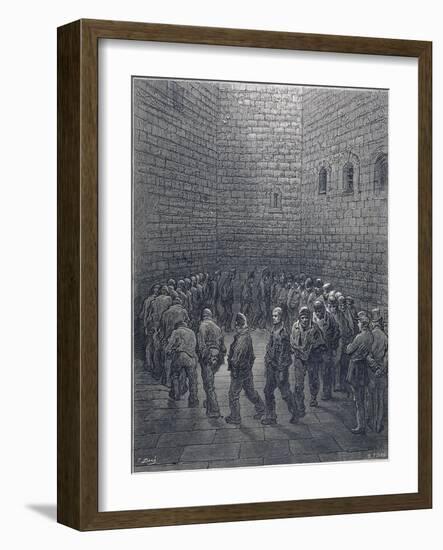 Newgate-Exercise Yard, 1872-Héliodore Joseph Pisan-Framed Giclee Print