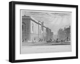 Newgate Prison, Old Bailey, City of London, 1831-R Acon-Framed Giclee Print