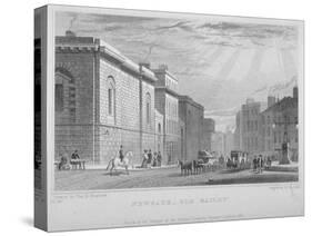 Newgate Prison, Old Bailey, City of London, 1831-R Acon-Stretched Canvas