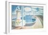 Newhaven Harbour-Eric Ravilious-Framed Giclee Print