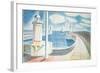 Newhaven Harbour-Eric Ravilious-Framed Giclee Print