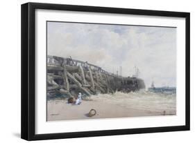 Newhaven Old Pier-William Roxby Beverly-Framed Giclee Print