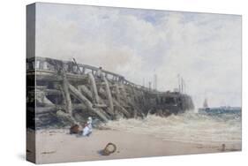 Newhaven Old Pier-William Roxby Beverly-Stretched Canvas