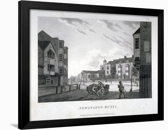 Newington Butts, Southwark, London, 1792-William Ellis-Framed Giclee Print