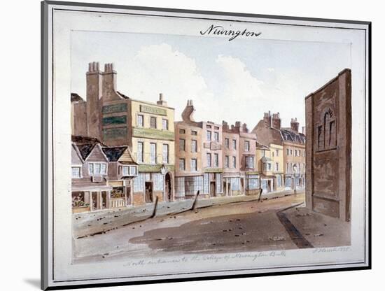 Newington, Southwark, London, 1825-John Hassell-Mounted Giclee Print