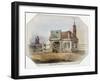 Newington Turnpike, Newington Causeway, Southwark, London, c1830-Anon-Framed Giclee Print