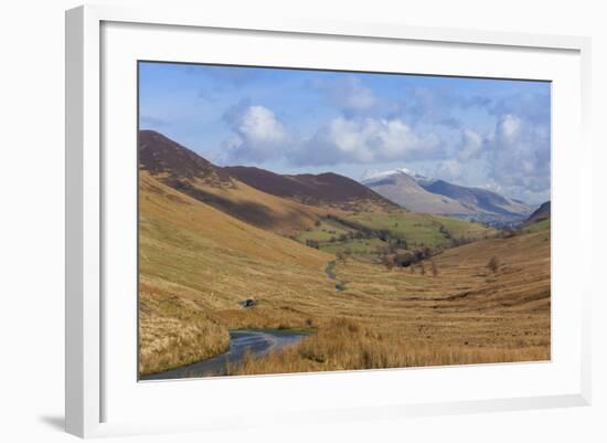 Newlands Valley with Skiddaw over Keswick in the Distance-James-Framed Photographic Print