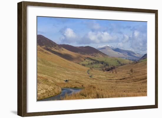 Newlands Valley with Skiddaw over Keswick in the Distance-James-Framed Photographic Print