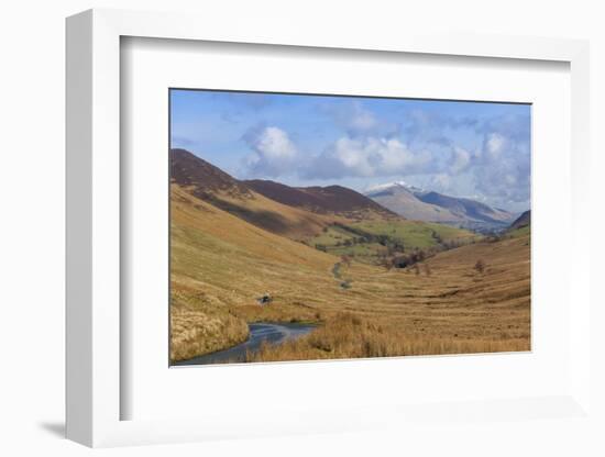 Newlands Valley with Skiddaw over Keswick in the Distance-James-Framed Photographic Print