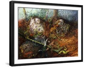 Newlay Wood, 1861-John Atkinson Grimshaw-Framed Giclee Print