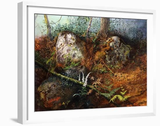 Newlay Wood, 1861-John Atkinson Grimshaw-Framed Giclee Print