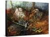 Newlay Wood-John Atkinson Grimshaw-Stretched Canvas