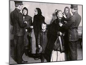 Newly Arrived Immigrants Undergoing Medical Examination on Ellis Island, New York, c.1910-null-Mounted Photographic Print