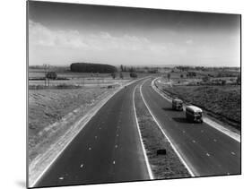 Newly Built M1 Motorway-null-Mounted Photographic Print