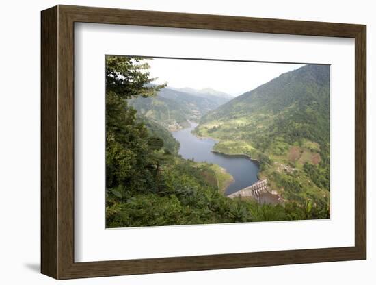 Newly Constructed Hydro Electric Dam in the Hilly Kimin District of Arunachal Pradesh, India, Asia-Annie Owen-Framed Photographic Print