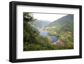 Newly Constructed Hydro Electric Dam in the Hilly Kimin District of Arunachal Pradesh, India, Asia-Annie Owen-Framed Photographic Print