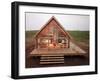 Newly Constructed Prefabricated House on Block Island with Large Wrap Around Deck-John Zimmerman-Framed Photographic Print