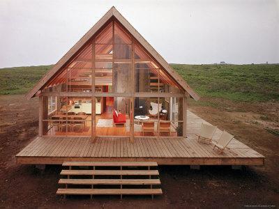 Newly Constructed Prefabricated House On Block Island With Large Wrap Around Deck Photographic Print John Zimmerman Allposters Com Newly Constructed Prefabricated House, Deck Around House