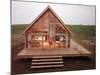 Newly Constructed Prefabricated House on Block Island with Large Wrap Around Deck-John Zimmerman-Mounted Photographic Print