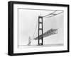 Newly Designed Bridge Being Completed over Water-null-Framed Photographic Print