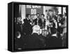 Newly Elected Senator, Edward M. Kennedy, at a Victory Celebration on Election Night-John Loengard-Framed Stretched Canvas