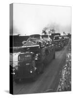 Newly-Made Pontiacs Being Transported on Trucks-Ralph Morse-Stretched Canvas