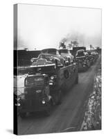 Newly-Made Pontiacs Being Transported on Trucks-Ralph Morse-Stretched Canvas