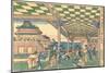 Newly Published Perspective Picture: Urashima Entering the Dragon Palace-Katsushika Hokusai-Mounted Giclee Print