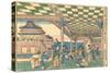 Newly Published Perspective Picture: Urashima Entering the Dragon Palace-Katsushika Hokusai-Stretched Canvas