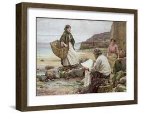 Newlyn: Catching Up with the Cornish Telegraph-Walter Langley-Framed Giclee Print