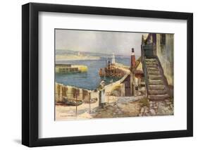 Newlyn, Cornwall C1910-EW Haslehust-Framed Photographic Print