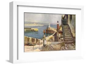 Newlyn, Cornwall C1910-EW Haslehust-Framed Photographic Print