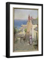 Newlyn from the Bottom of Adit Lane, 1886-94-Leghe Suthers-Framed Giclee Print