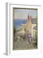 Newlyn from the Bottom of Adit Lane, 1886-94-Leghe Suthers-Framed Giclee Print