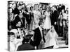 Newlyweds, Edward and Tricia Nixon Cox Leave the White House after their Wedding, June 12, 1971-null-Stretched Canvas